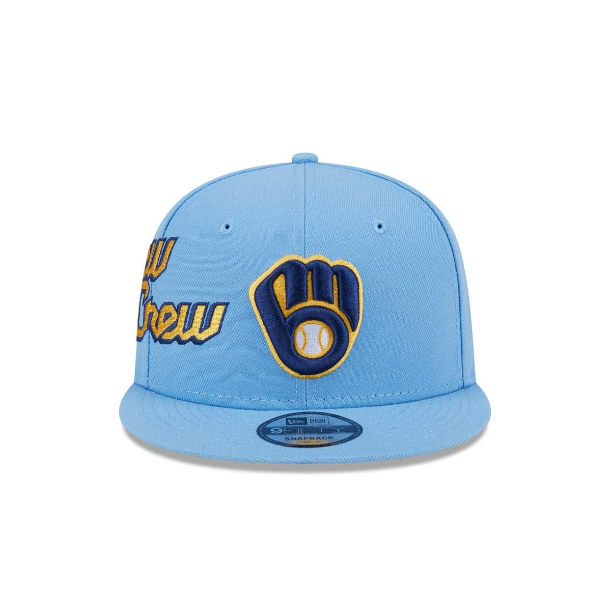 New Era Milwaukee Brewers City Connect Icon 9Fifty Snapback Hat-Light Blue product image 2, provided for visual reference
