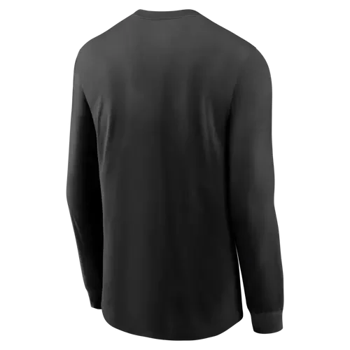 Nike San Francisco 49ers Essential Long-Sleeve Cotton T-Shirt - Black product image 2, provided for visual reference and