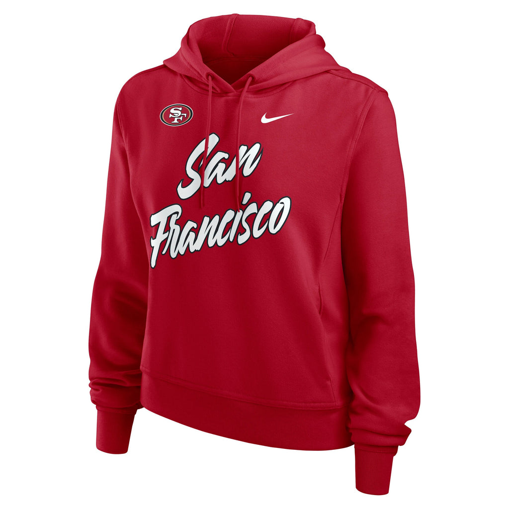 Nike San Francisco 49ers Women Performance One Pullover Hoodie - Scarlet product image 1, provided for visual reference and