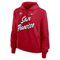 Nike San Francisco 49ers Women Performance One Pullover Hoodie - Scarlet product image 1, provided for visual reference and
