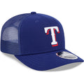 New Era Texas Rangers Team 9SEVENTY Stretch-Snap Trucker Hat product image 1, provided for visual reference and product
