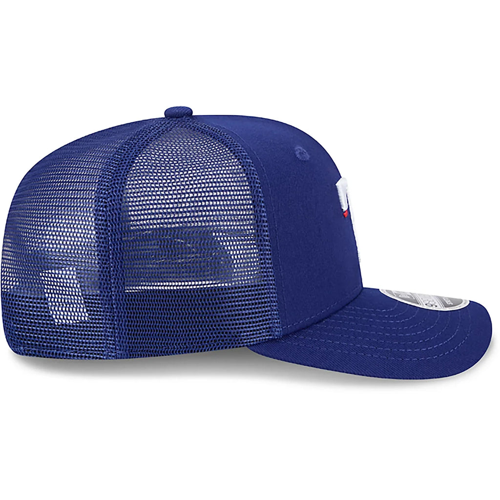 New Era Texas Rangers Team 9SEVENTY Stretch-Snap Trucker Hat product image 5, provided for visual reference and product