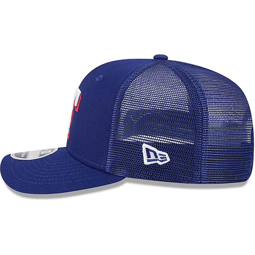 New Era Texas Rangers Team 9SEVENTY Stretch-Snap Trucker Hat product image 4, provided for visual reference and product