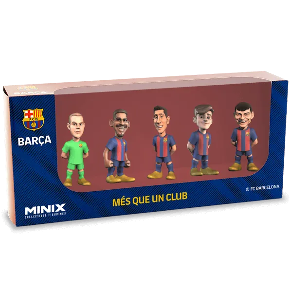 Minix 12CM Barcelona Collectible Figure 5 Pack product image 1, provided for visual reference and product detail review