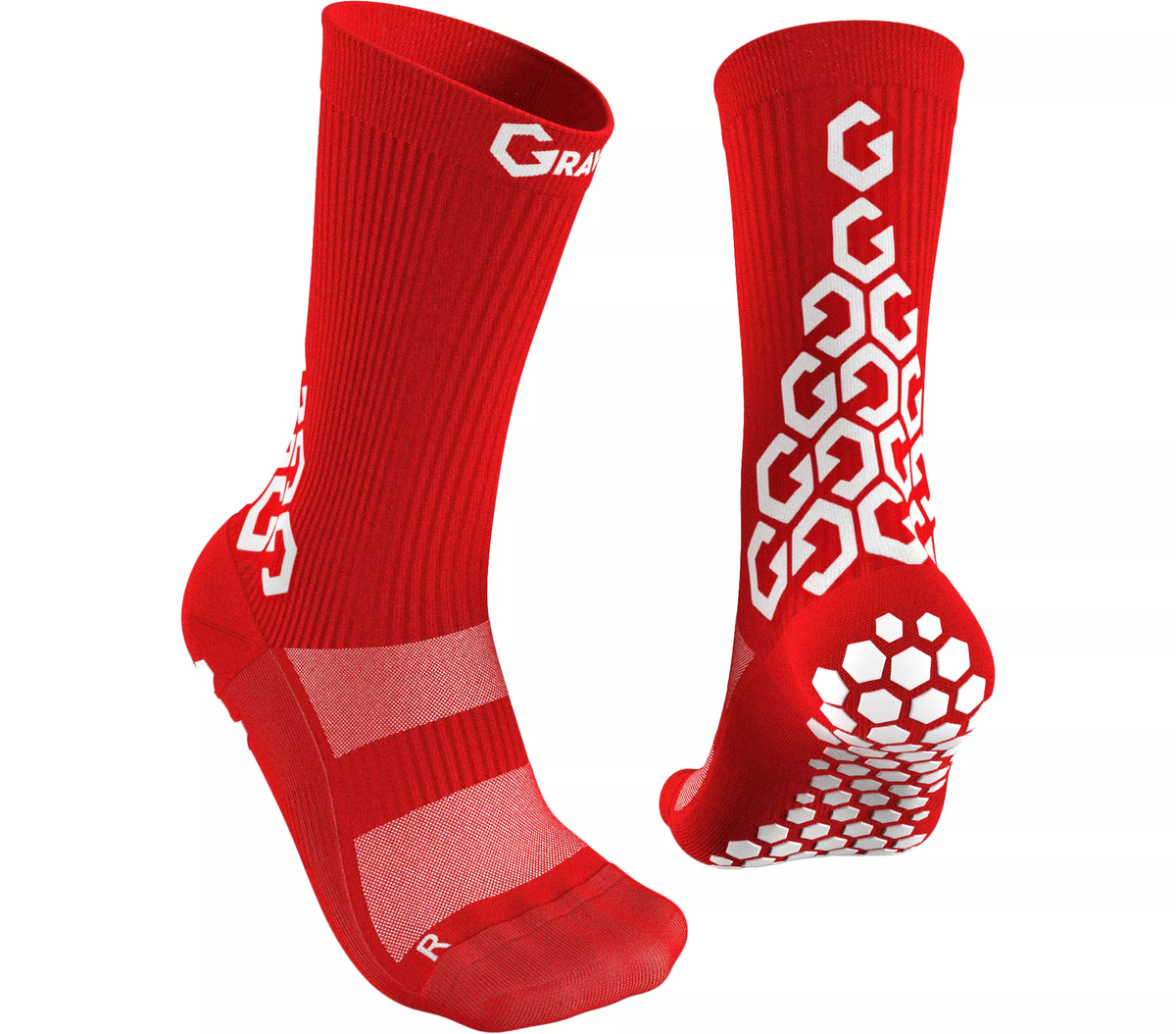 Senda Gravity Pro Grip Socks -Red product image 1, provided for visual reference and product detail review
