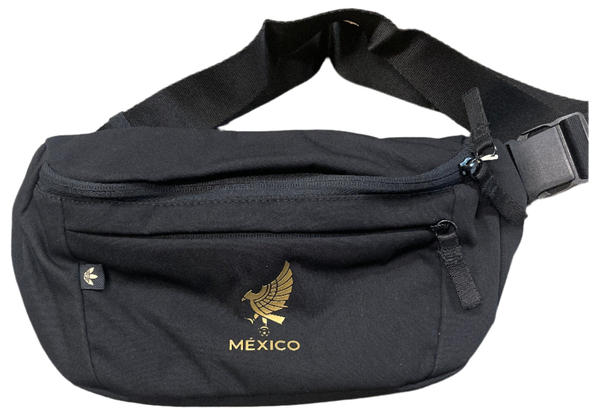 Adidas Mexico FMF Waistbag-Black/Gold product image 1, provided for visual reference and product detail review