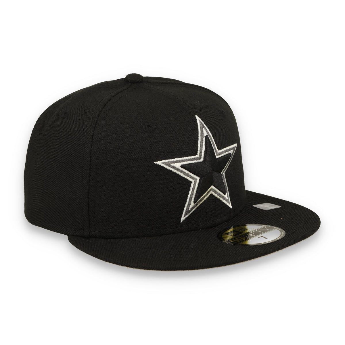 Dallas Cowboys New Era 59FIFTY Fitted Hat - Black product image 3, provided for visual reference and product detail review