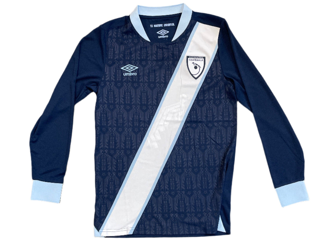 Umbro Guatemala Away Stadium Long Sleeve Jersey 2025 product image 3, provided for visual reference and product detail review
