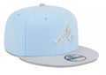 New Era Atlanta Braves 2-Tone Color Pack 59FIFTY Fitted Hat-Light Blue/Gray product image 1, provided for visual reference