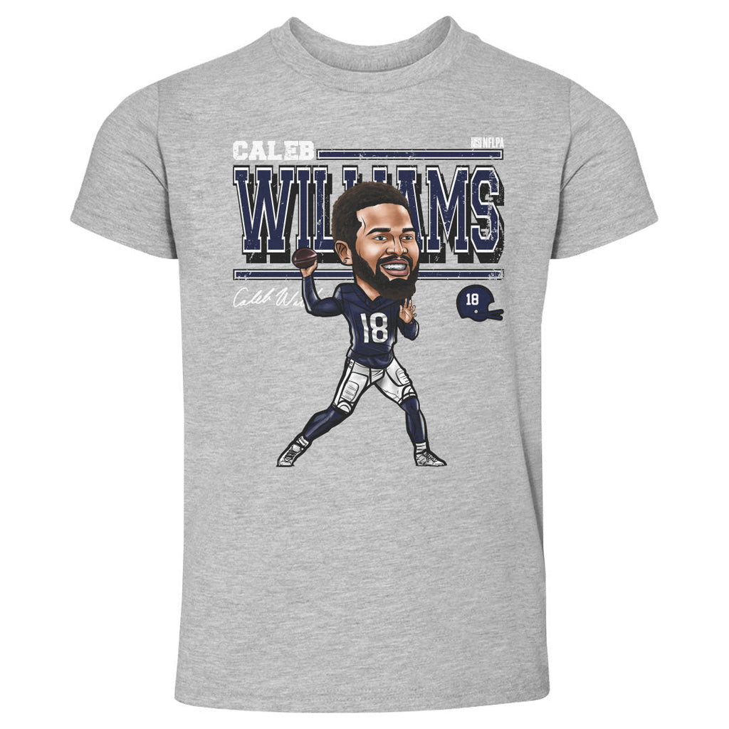Caleb Williams Chicago Cartoon WHT product image 1, provided for visual reference and product detail review