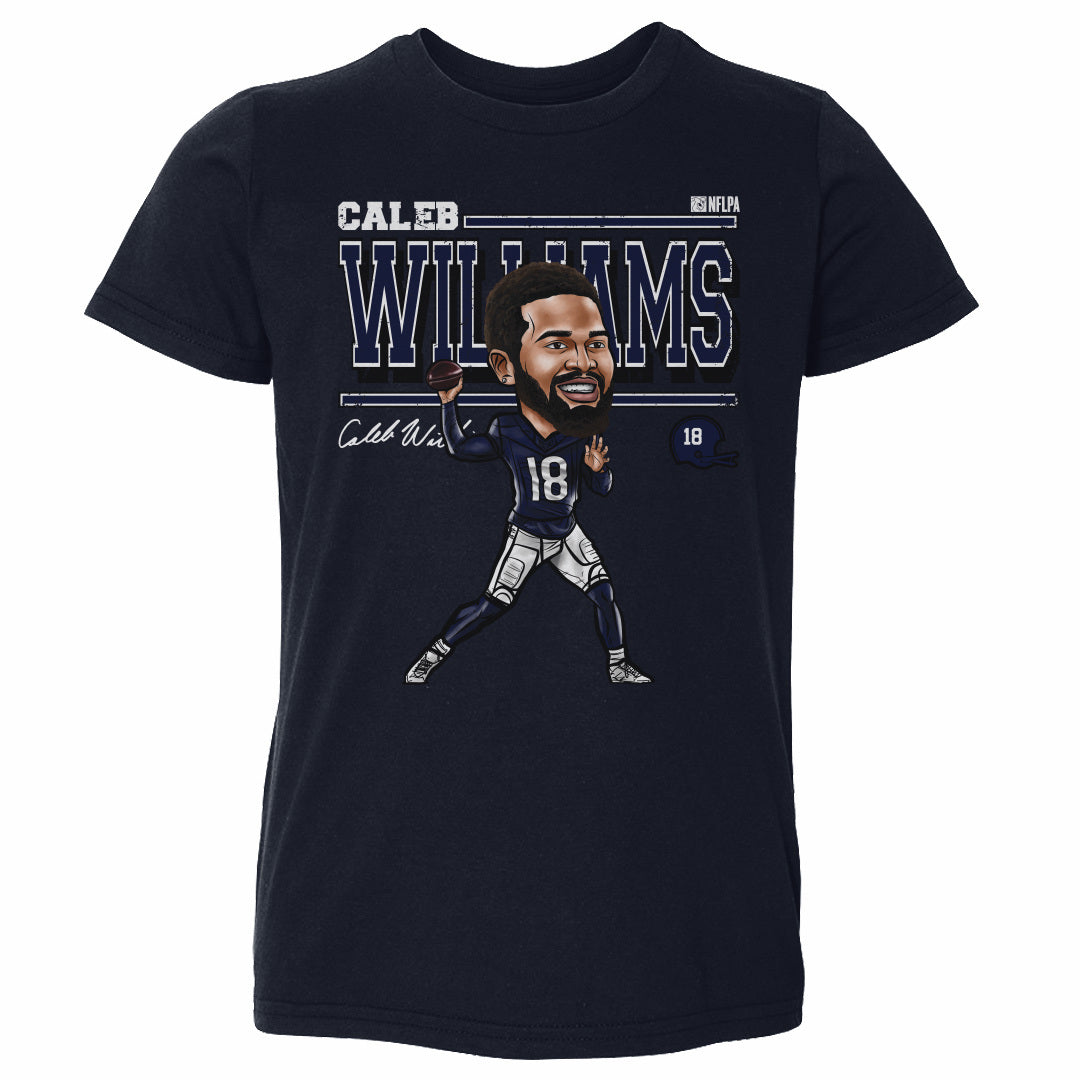 Caleb Williams Chicago Cartoon WHT product image 2, provided for visual reference and product detail review
