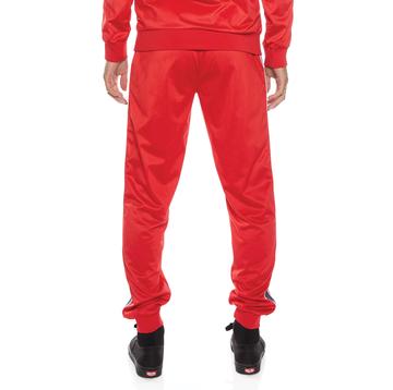 Kappa Logo Tape Alic 2 Trackpants - Red Black Grey product image 3, provided for visual reference and product detail review