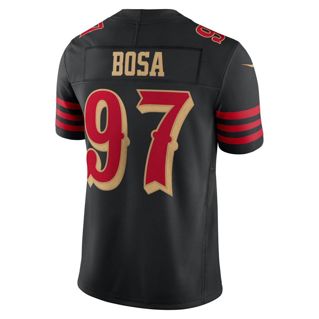 Nike Men San Francisco 49ers Nick Bosa #97 Rivalries Limited Jersey - Black product image 2, provided for visual reference