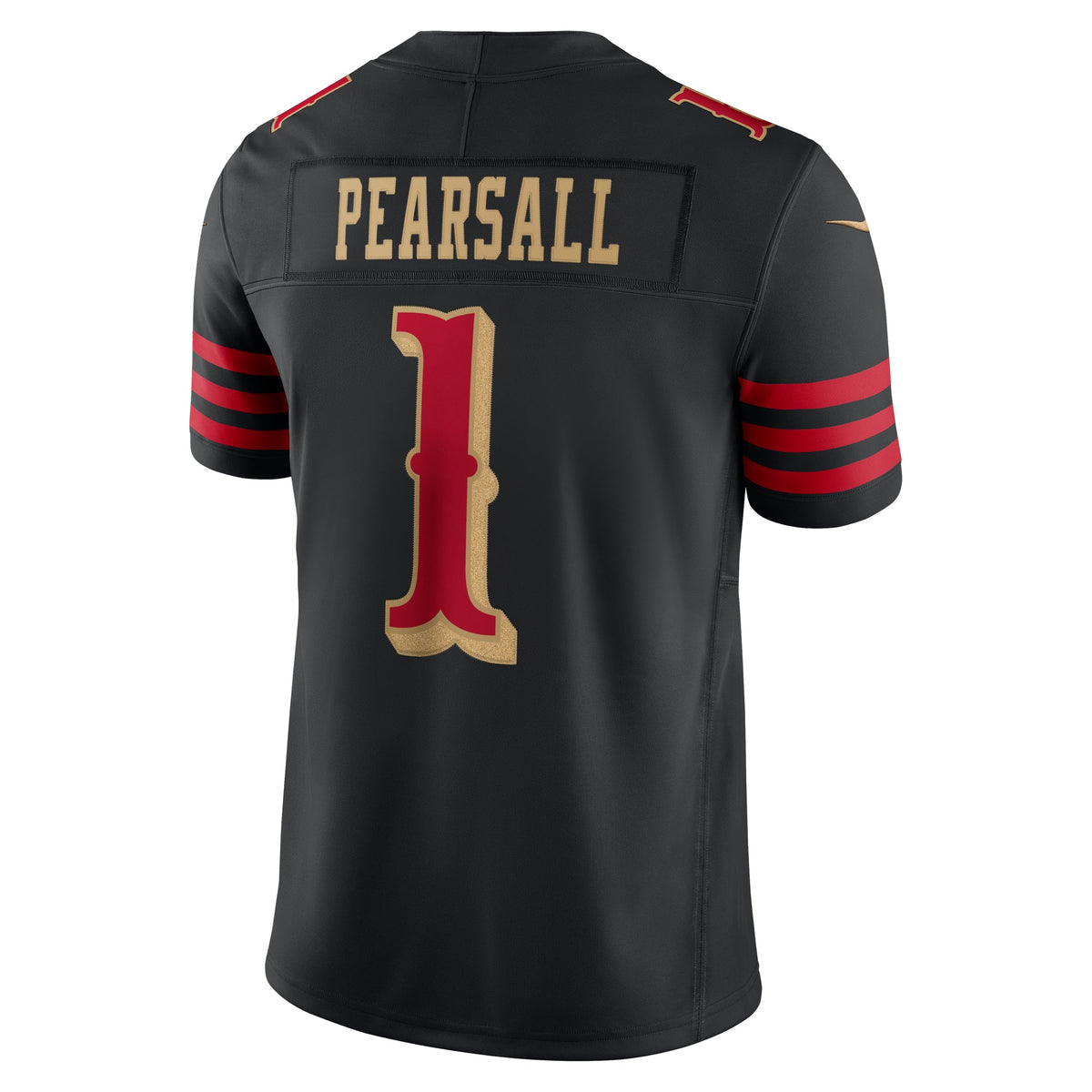Nike Men San Francisco 49ers Ricky Pearsall #1 Rivalries Limited Jersey - Black product image 2, provided for visual