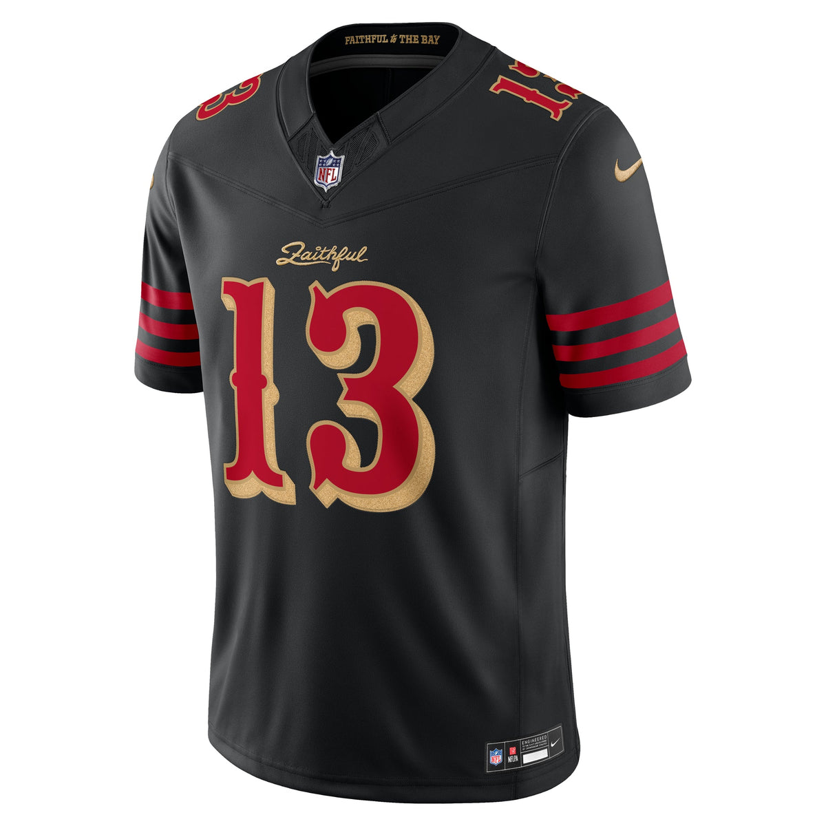 Nike Men San Francisco 49ers Brock Purdy #13 Rivalries Limited Jersey - Black product image 1, provided for visual reference