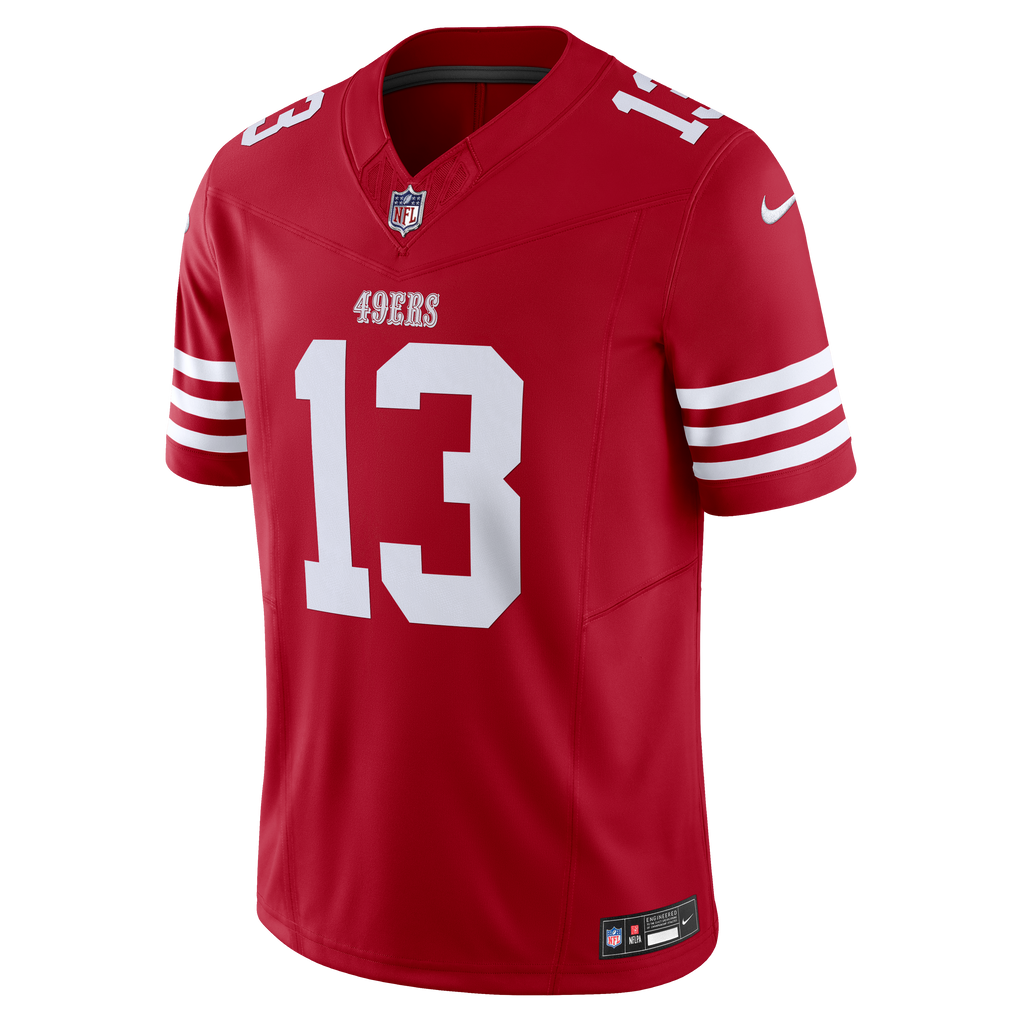 Nike Men San Francisco 49ers Purdy #13 Limited Jersey–Gym Red product image 1, provided for visual reference and product