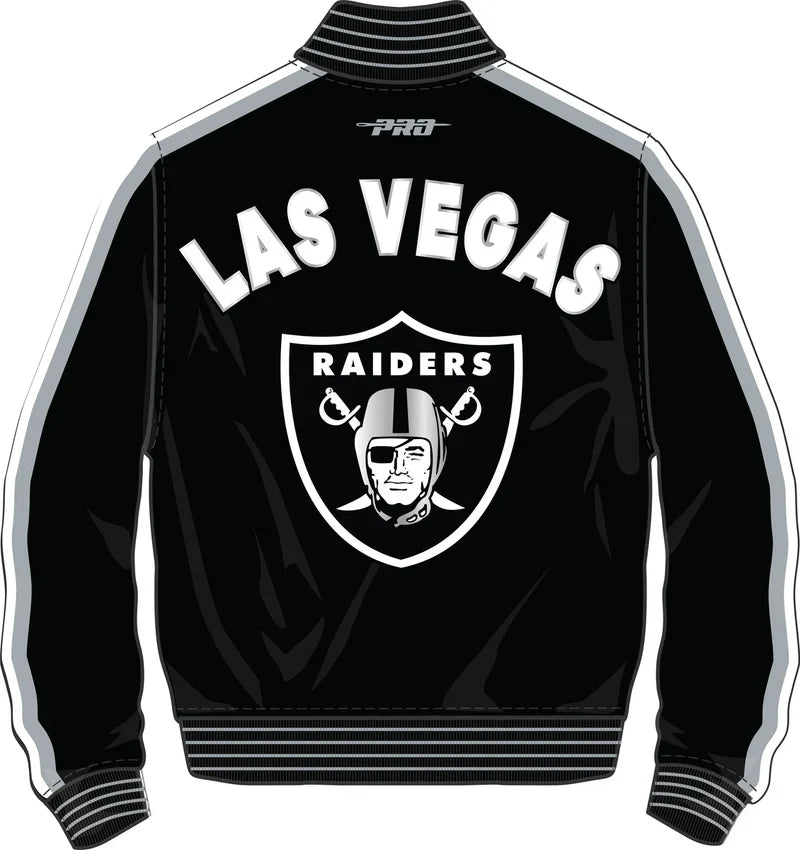 Pro Standard Men las Vegas Raiders PRO GAME DAY DBL KNIT JACKET product image 2, provided for visual reference and product