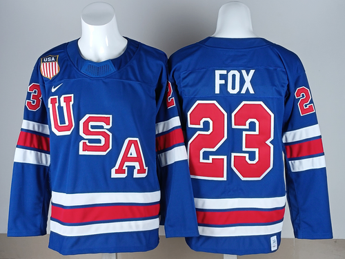 Adam Fox USA 2026 Olympic Home Jersey - Royal product image 1