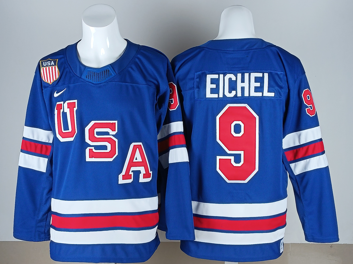 Jack Eichel USA 2026 Olympic Home Jersey - Royal product image 2