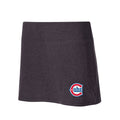 Chicago Cubs Concepts Sport Women Charcoal Centerline Knit Skort product image 1, provided for visual reference and product