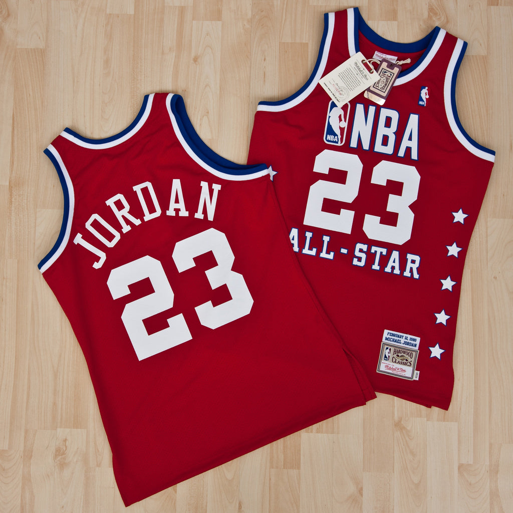 NBA All-Star East Mitchell & Ness Michael Jordan 1989 Authentic Jersey - Red - Men product image 1, provided for visual