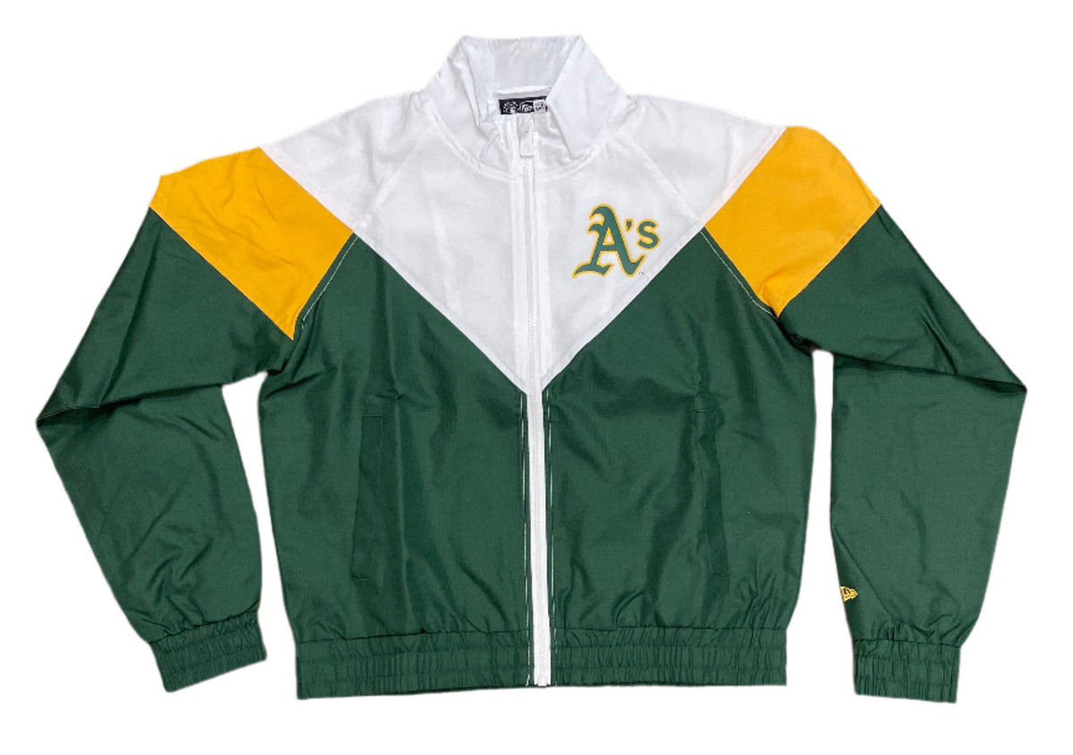 New Era Women Oakland Athletics Cropped Windbreaker product image 1, provided for visual reference and product detail review