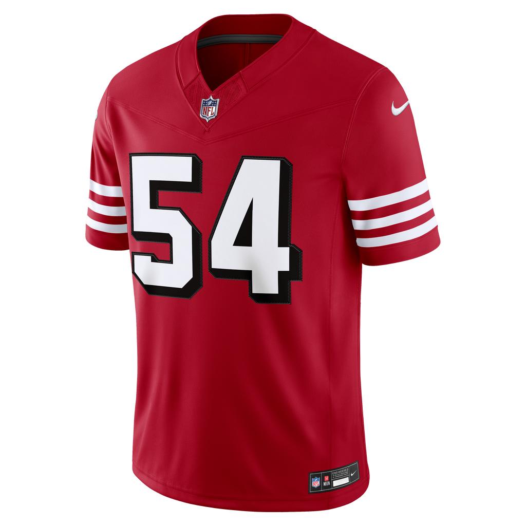 Nike San Francisco 49ers Fred Warner (#54) Limited Jersey- Gym Red product image 1, provided for visual reference and