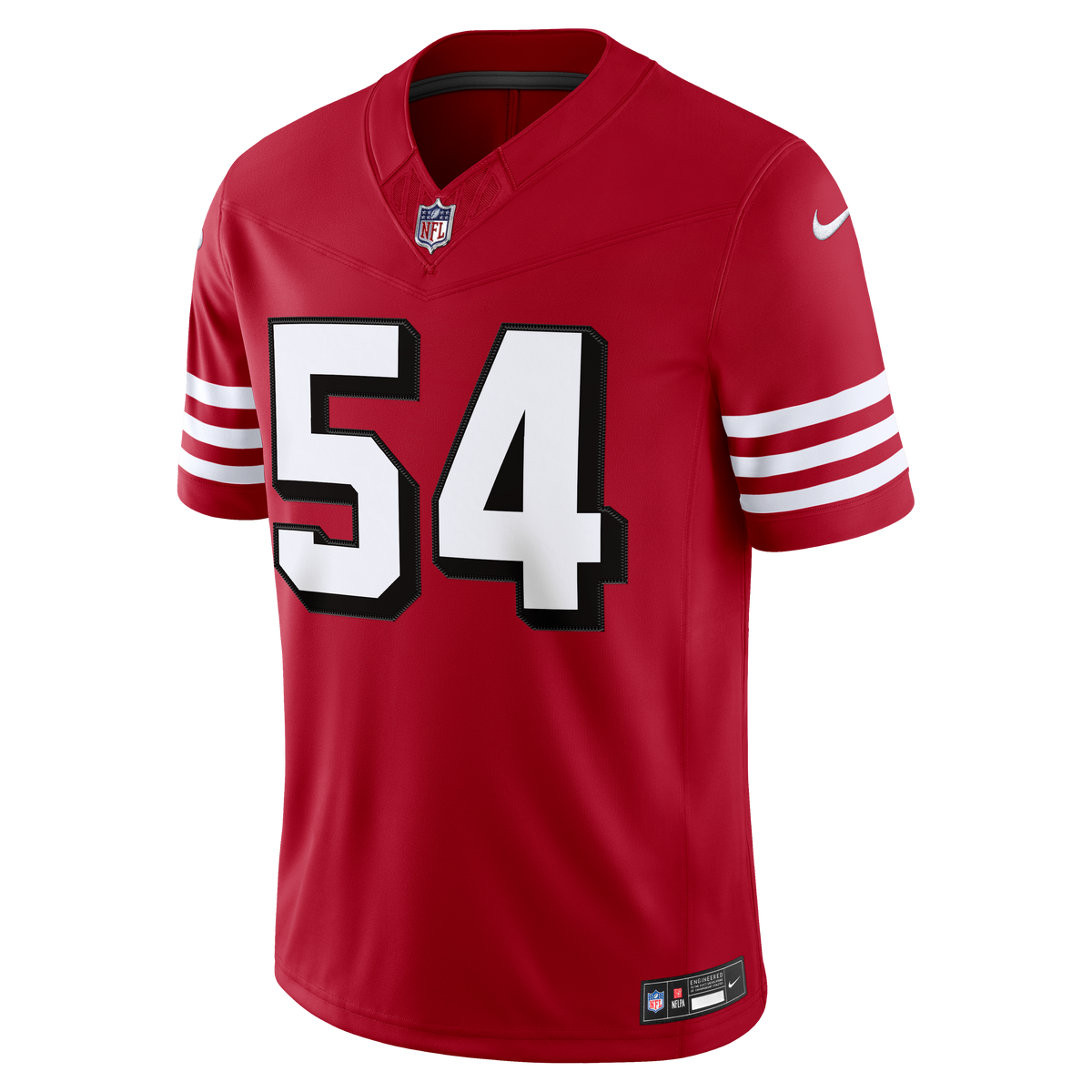 Nike San Francisco 49ers Fred Warner (#54) Limited Jersey- Gym Red product image 1, provided for visual reference and