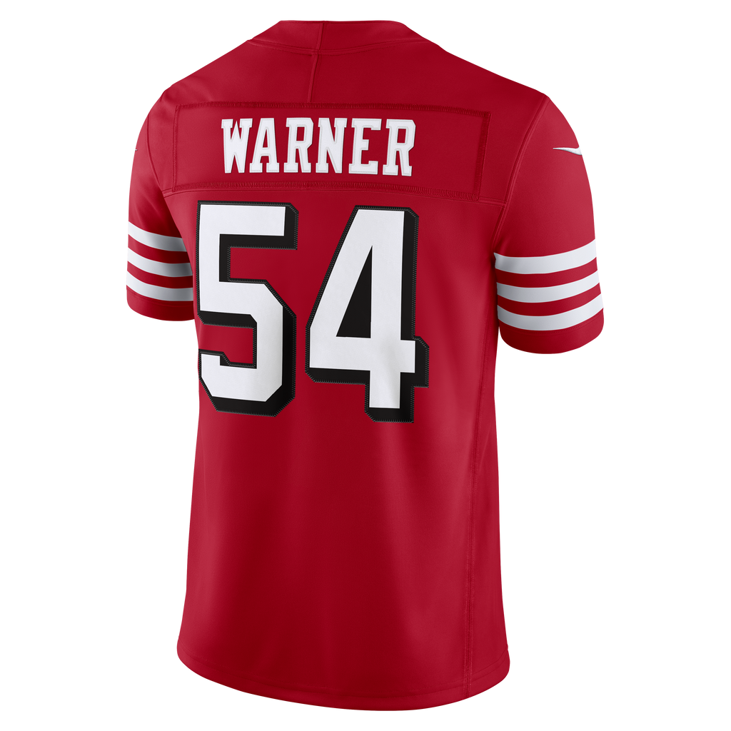 Nike San Francisco 49ers Fred Warner (#54) Limited Jersey- Gym Red product image 2, provided for visual reference and