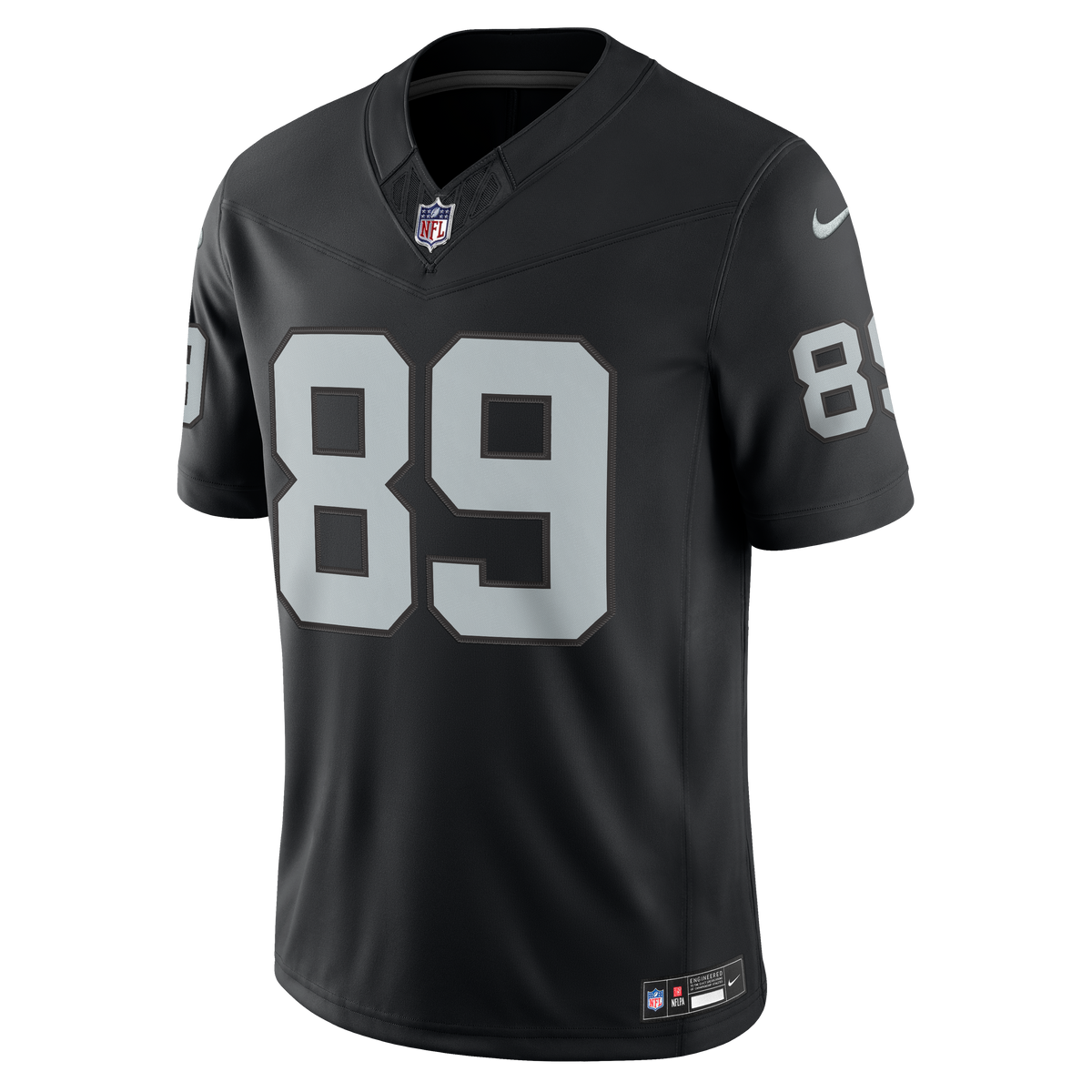 Nike Las Vegas Raiders Brock Bowers #89 Vapor Limited Player Jersey - Black product image 1, provided for visual reference
