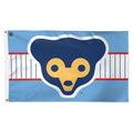 Chicago Cubs Cooperstown 1962 - 1971 Logo Columbia/Pinstripe 3' x 5' Deluxe Flag product image 1, provided for visual