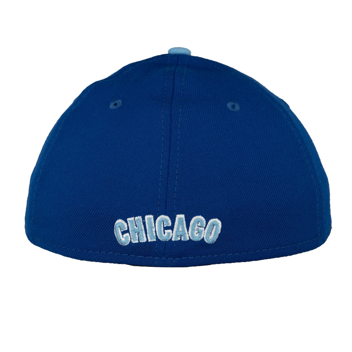 Chicago Cubs Royal/Columbia New Era 39THIRTY Flex Fit Hat product image 6, provided for visual reference and product detail