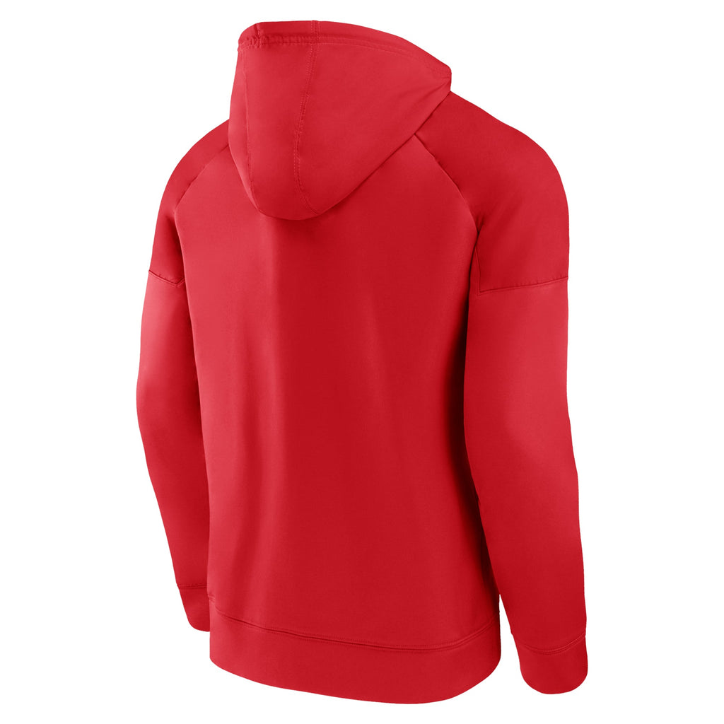 Chicago Blackhawks Red Iconic Defender Hoodie product image 3, provided for visual reference and product detail review