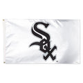 Chicago White Sox White 3'x5' Deluxe Flag product image 1, provided for visual reference and product detail review