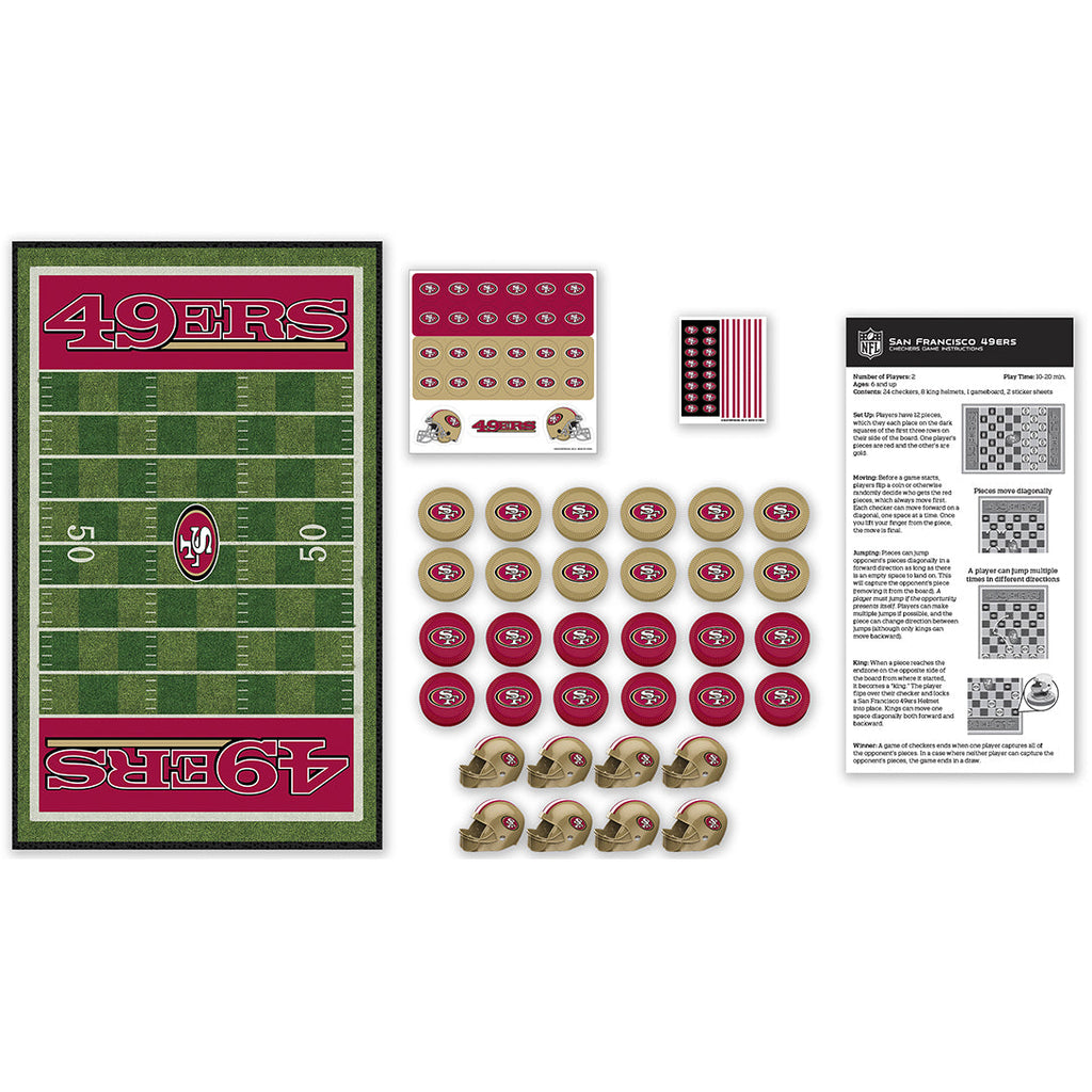 San Francisco 49ers Checker Game Set product image 2, provided for visual reference and product detail review