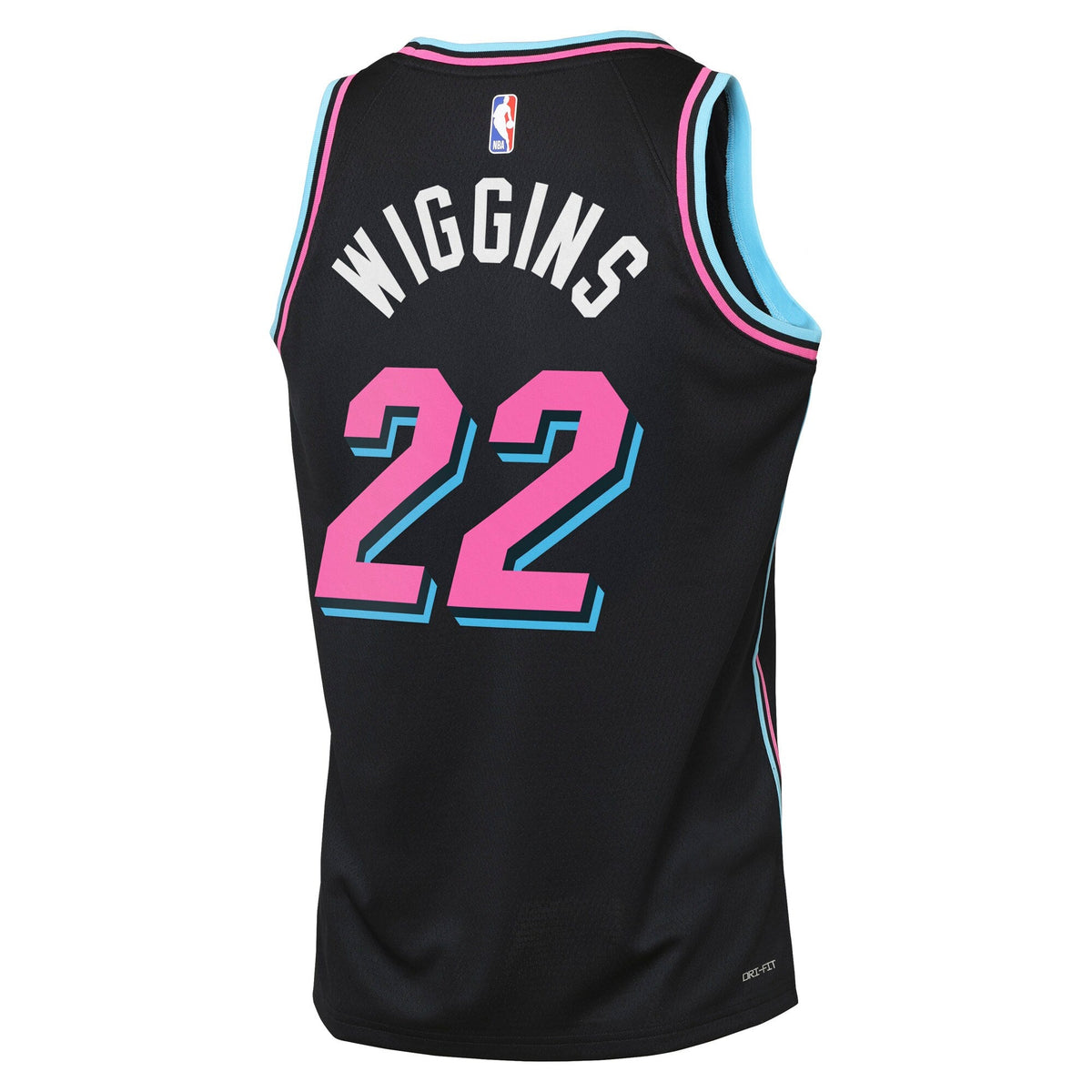 Miami Heat Nike 2025/26 City Edition Swingman Jersey - Black - Andrew Wiggins - Youth product image 4, provided for visual