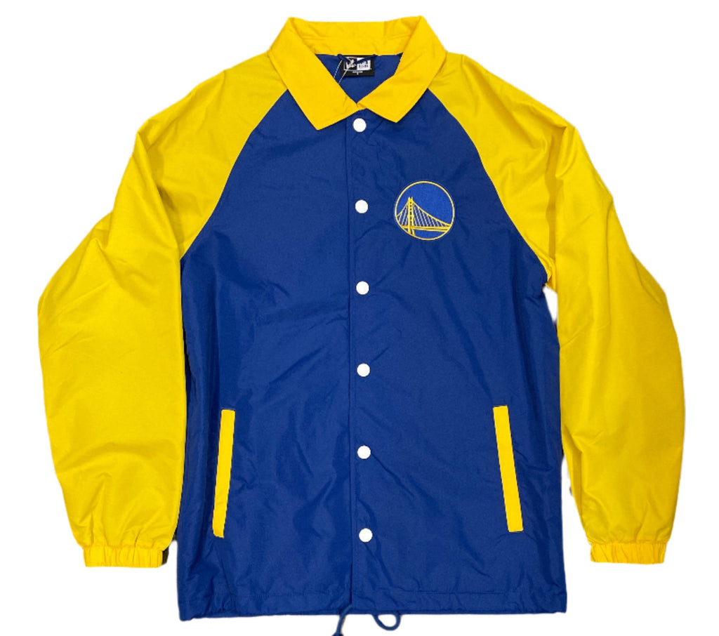 New Era Golden State Warriors Coach Jacket product image 1, provided for visual reference and product detail review