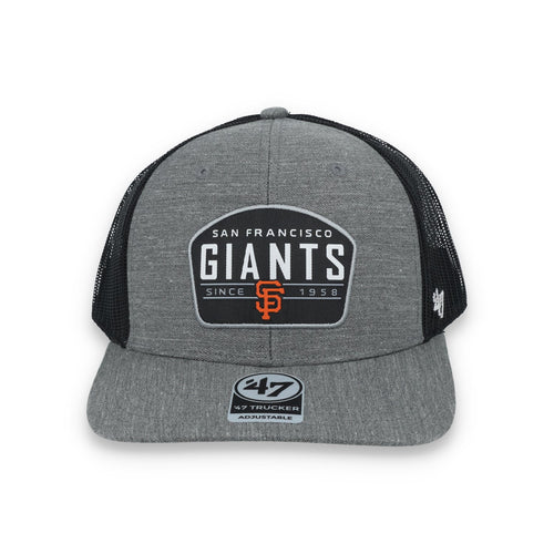 '47 Brand San Francisco Giants Slate Trucker Adjustable Hat - Charcoal/Black product image 2, provided for visual reference