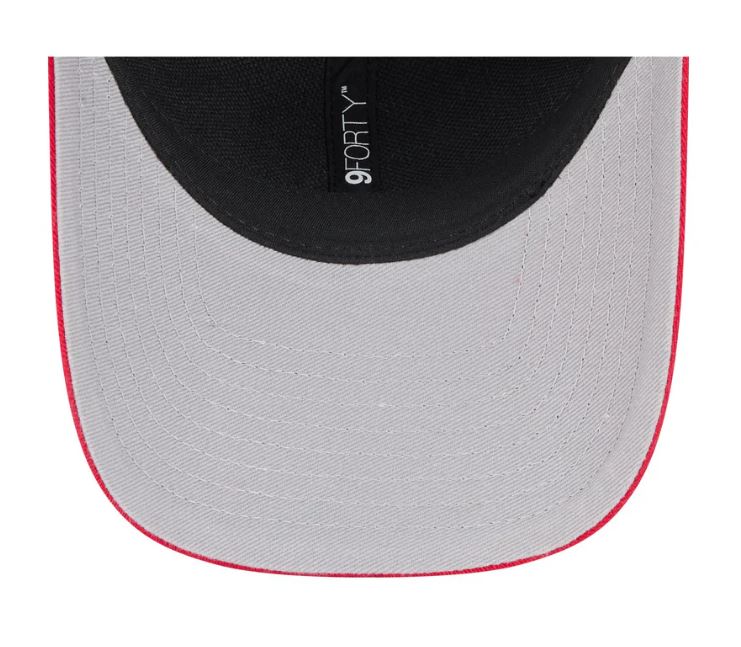 San Francisco Youth 49ers New Era Team Loyal 9FORTY M-Crown Adjustable Hat - Black/Red product image 4, provided for visual