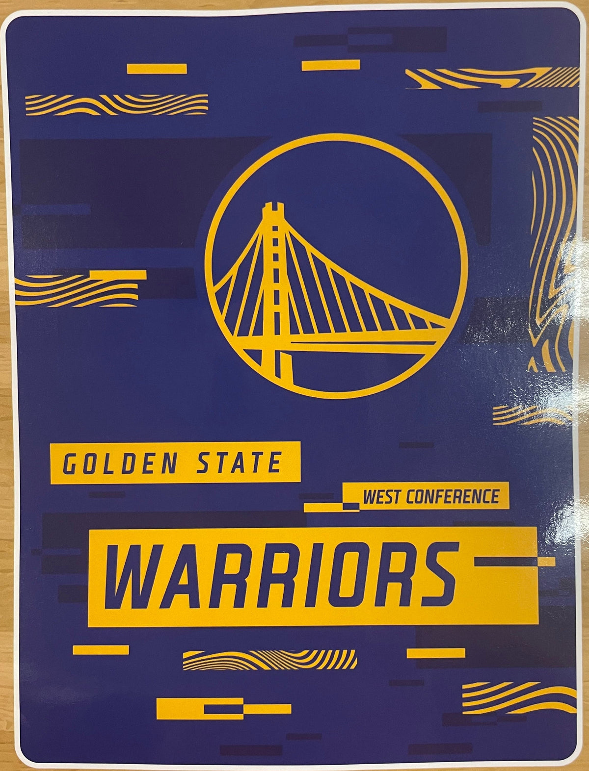 Golden State Warriors 60x80 Raschel Throw Blanket product image 2, provided for visual reference and product detail review