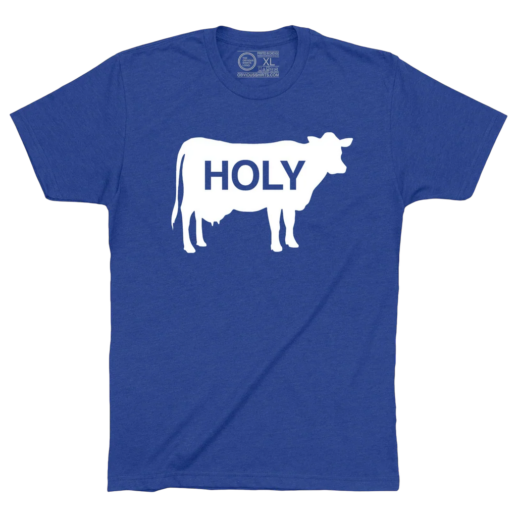Holy Cow T-Shirt by Obvious Shirts product image 2, provided for visual reference and product detail review