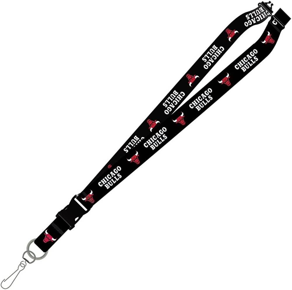Chicago Bulls Black Lanyard product image 1, provided for visual reference and product detail review