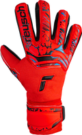 Reusch Attrakt Grip Evolution Finger Support-Brig Red/Futr Blu/Black product image 1, provided for visual reference and