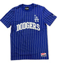 New Era Men Los Angeles Dodgers Pinstripe T-Shirt product image 1, provided for visual reference and product detail review