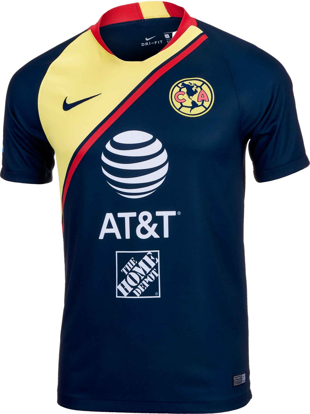 NIKE Club America Away STADIUM JERSEY 18/19 product image 3, provided for visual reference and product detail review