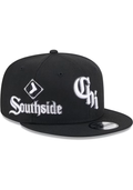 New Era Chicago White Sox City Connect Icon 9FIFTY Snapback Hat-Black product image 1, provided for visual reference and