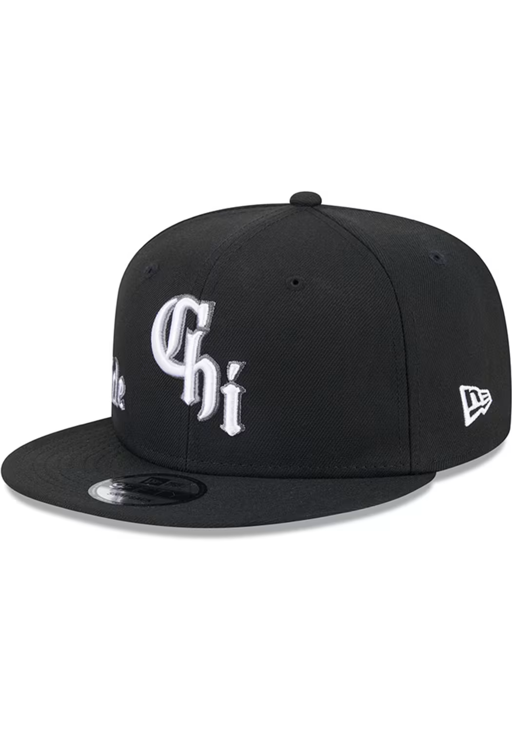 New Era Chicago White Sox City Connect Icon 9FIFTY Snapback Hat-Black product image 3, provided for visual reference and