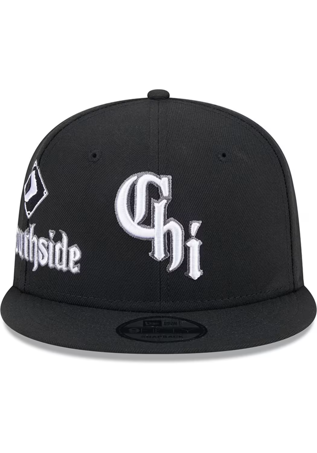 New Era Chicago White Sox City Connect Icon 9FIFTY Snapback Hat-Black product image 2, provided for visual reference and