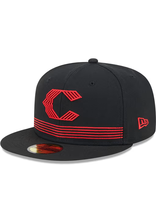 New Era Cincinnati Reds City Connect 59fifty Fitted Hat-Black product image 3, provided for visual reference and product