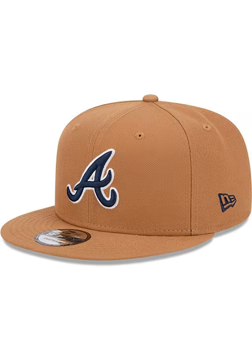 New Era Atlanta Braves Color Pack 9FIFTY Snapback Hat-Light Bronze product image 2, provided for visual reference and